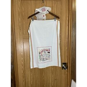 Vtg Nebraska Where The West Begins Linen Tea Towel(59)